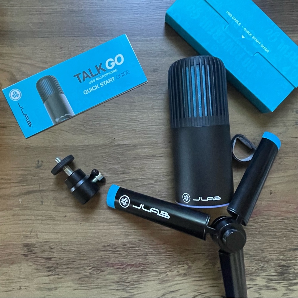 JLab Talk Go USB Microphone - Black and Blue - Picture 5 of 7
